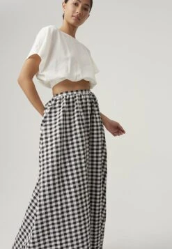 Liam- Maxirok - Gingham 10 Liam- Maxirok - Gingham -Only Mode Winkel 439d61a5b7b84cb1b1e49223c965aed2