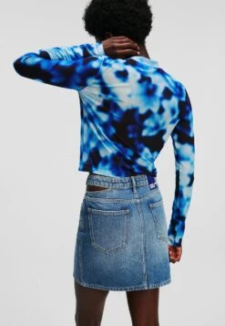 Karl Lagerfeld Jeans Split Waist Belt - Minirok - Vintage Blue -Only Mode Winkel 4467ba4ae3754d749101b945dbfbf47e