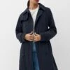 S.Oliver Doté D’Une Ceinture À Nouer - Trenchcoat - Navy