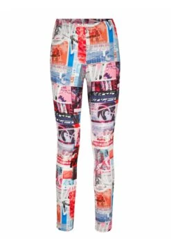 Legging - Schwarz/Weiß/Lila/Orange -Only Mode Winkel 45b63aab3f814689a6ba9f86882f6e22