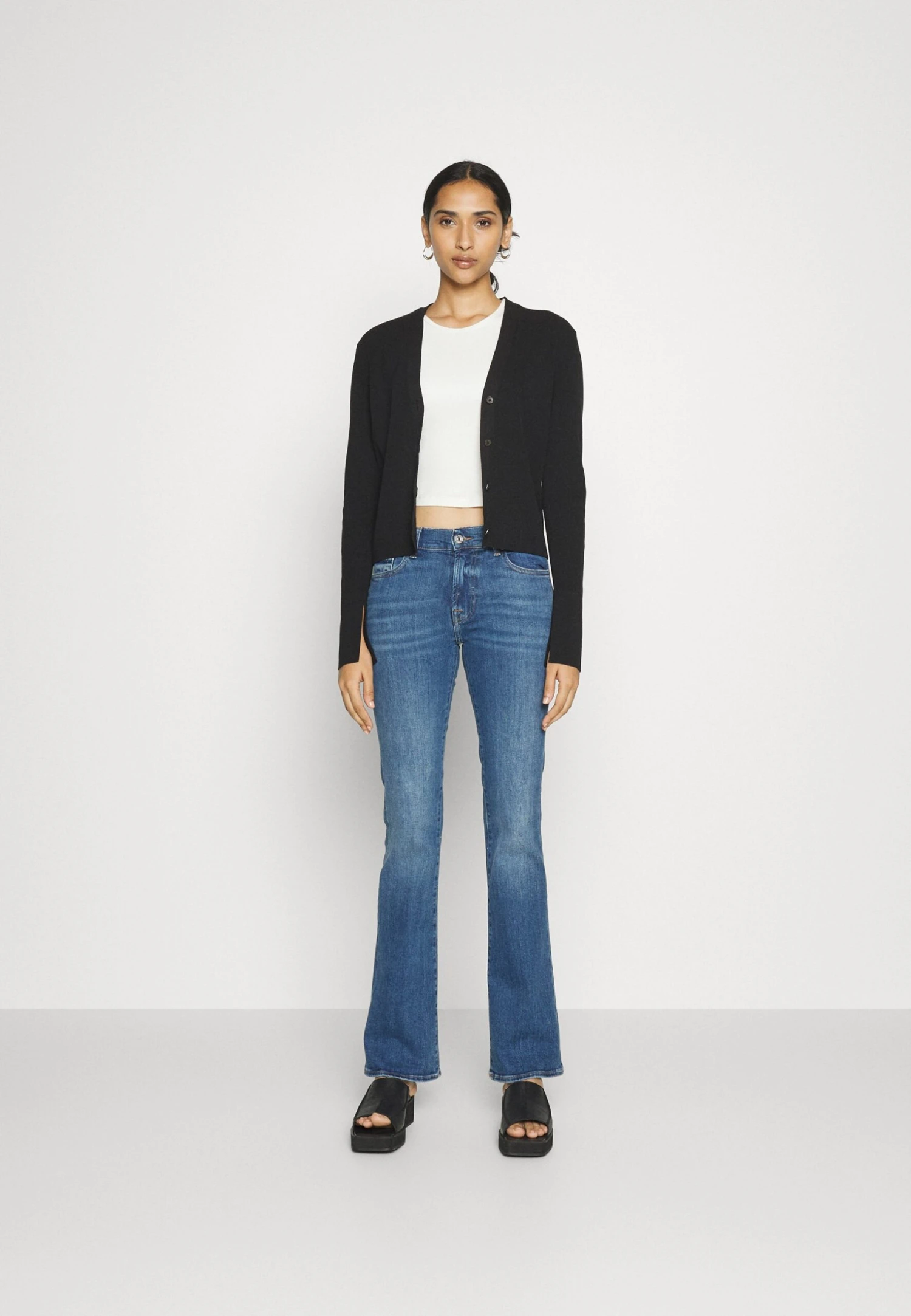7 For All Mankind Illusion Outer - Bootcut Jeans - Mid Blue 2 7 For All Mankind Illusion Outer - Bootcut Jeans - Mid Blue - Afbeelding 2