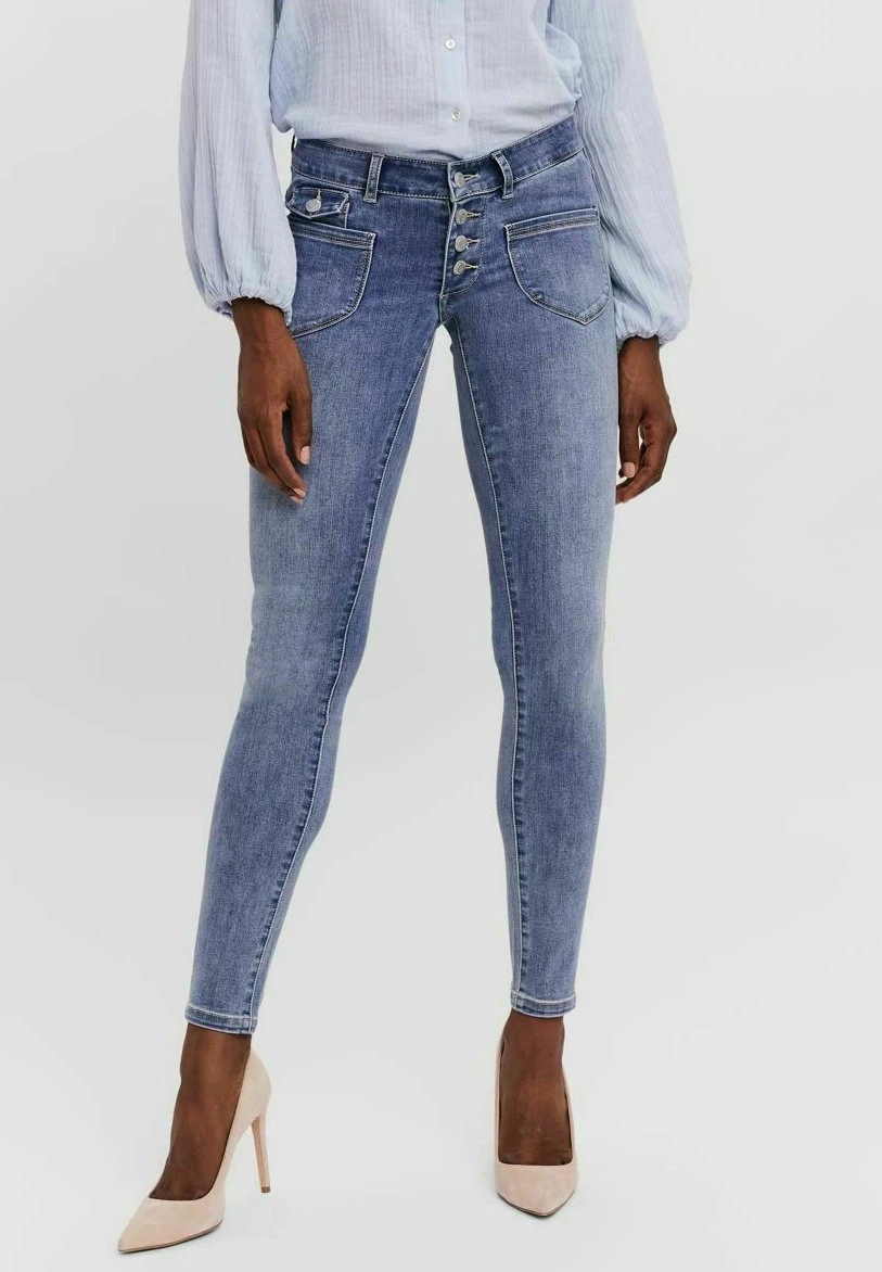 Vero Moda Slim Fit Jeans - Medium Blue Denim 1 Vero Moda Slim Fit Jeans - Medium Blue Denim