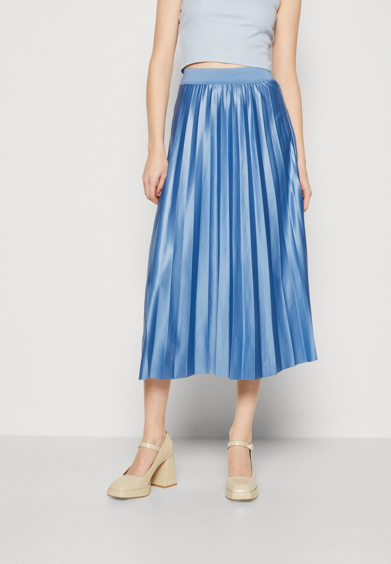 Vila Vinitban Skirt - A-Lijn Rok - Federal Blue 1 Vila Vinitban Skirt - A-Lijn Rok - Federal Blue