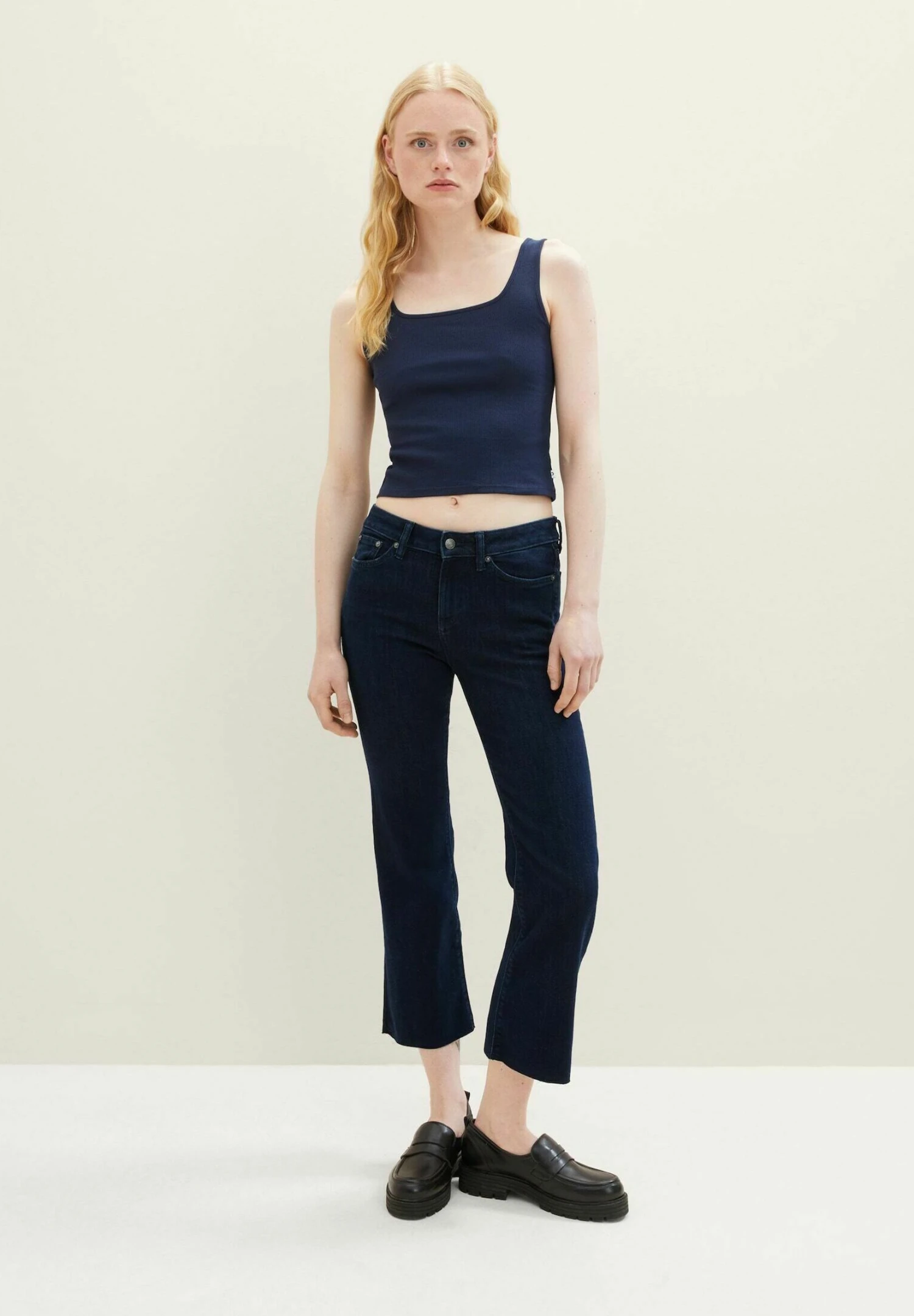 TOM TAILOR Denim Flared Jeans - Clean Dark Stone Blue Denim 5 TOM TAILOR Denim Flared Jeans - Clean Dark Stone Blue Denim - Afbeelding 5