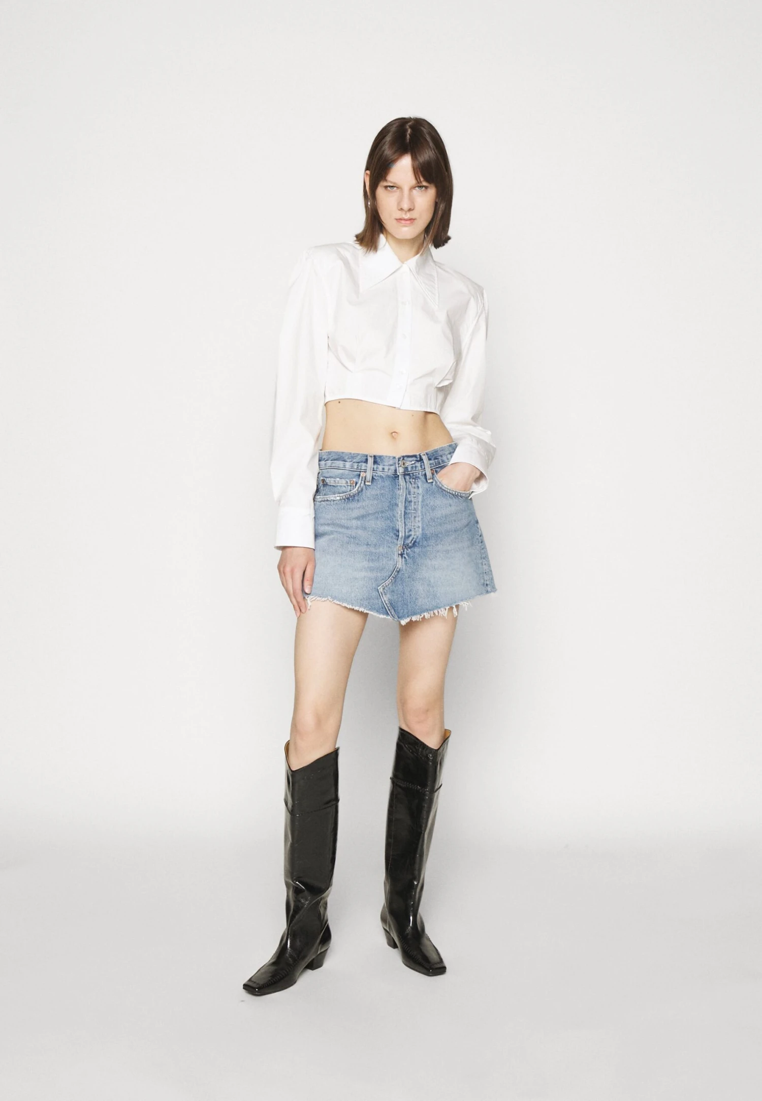 AGOLDE Parker Skirt - Jeansrok - Blue Denim 5 AGOLDE Parker Skirt - Jeansrok - Blue Denim - Afbeelding 5