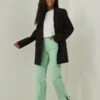 NA-KD Flared Jeans - Mint