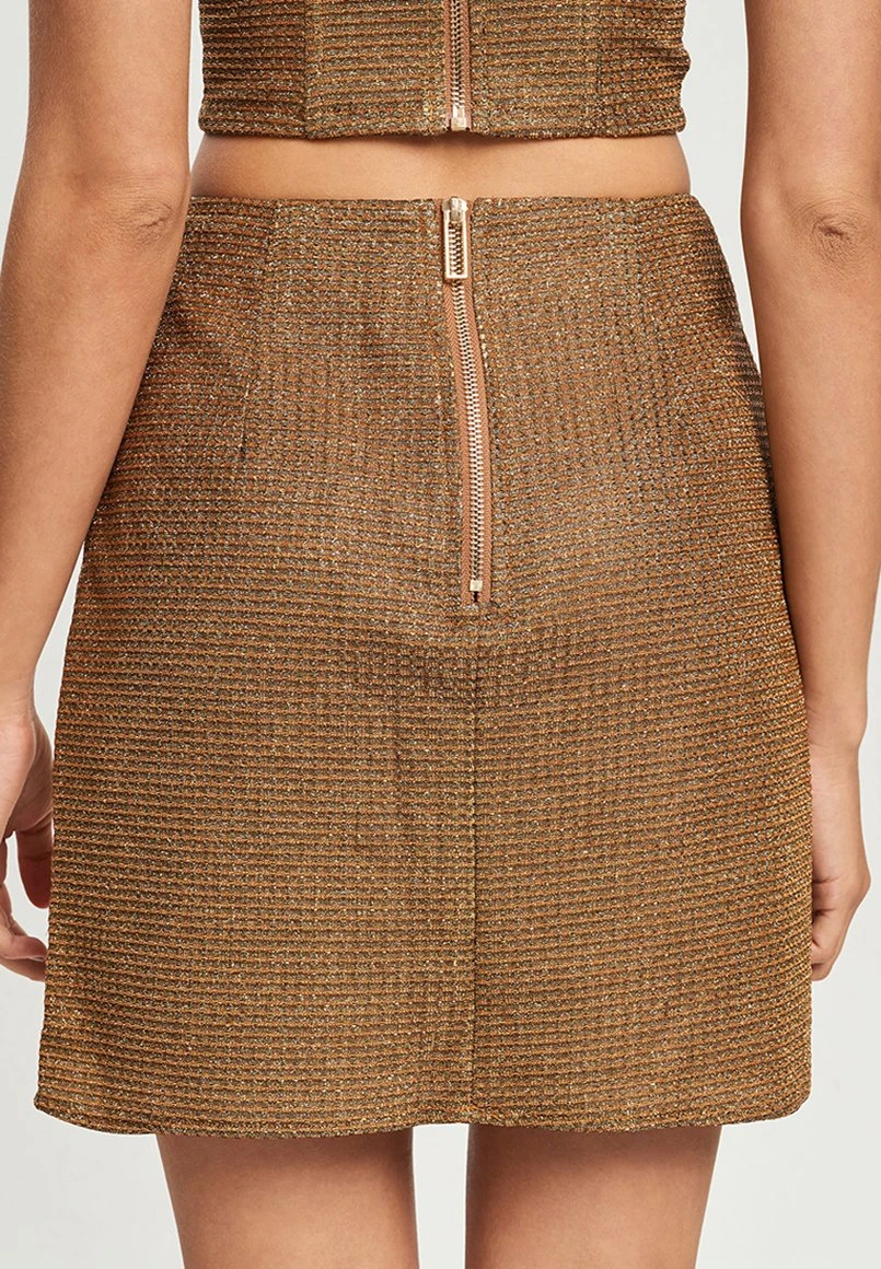 Lexi - Minirok - Gold 3 Lexi - Minirok - Gold - Afbeelding 3