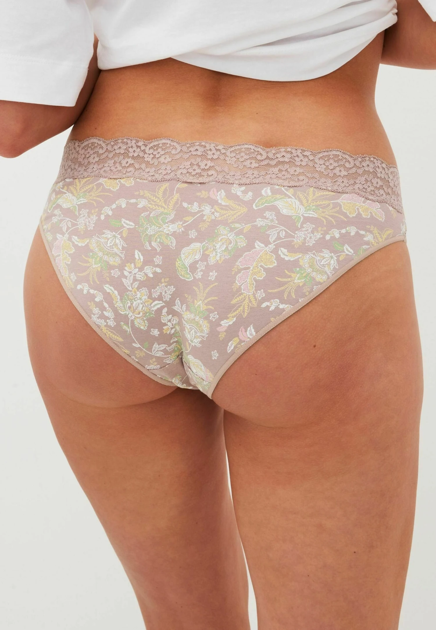 Next Dot Print High LegKnickers 4 Pack - Slip - Pink Green Paisley Floral Print 2 Next Dot Print High LegKnickers 4 Pack - Slip - Pink Green Paisley Floral Print - Afbeelding 2