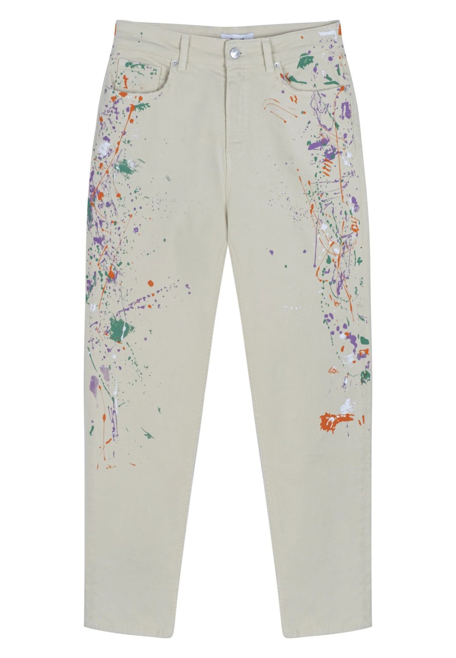 Twist Painted Effect Mom Fit - Straight Leg Jeans - Natural 6 Twist Painted Effect Mom Fit - Straight Leg Jeans - Natural - Afbeelding 6