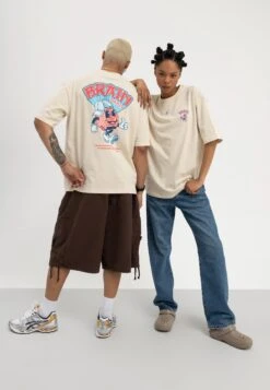 YOURTURN Unisex - T-Shirt Print - Beige