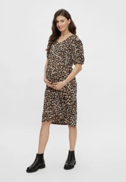 Mamalicious Mlleona - Jurk - White/Brown