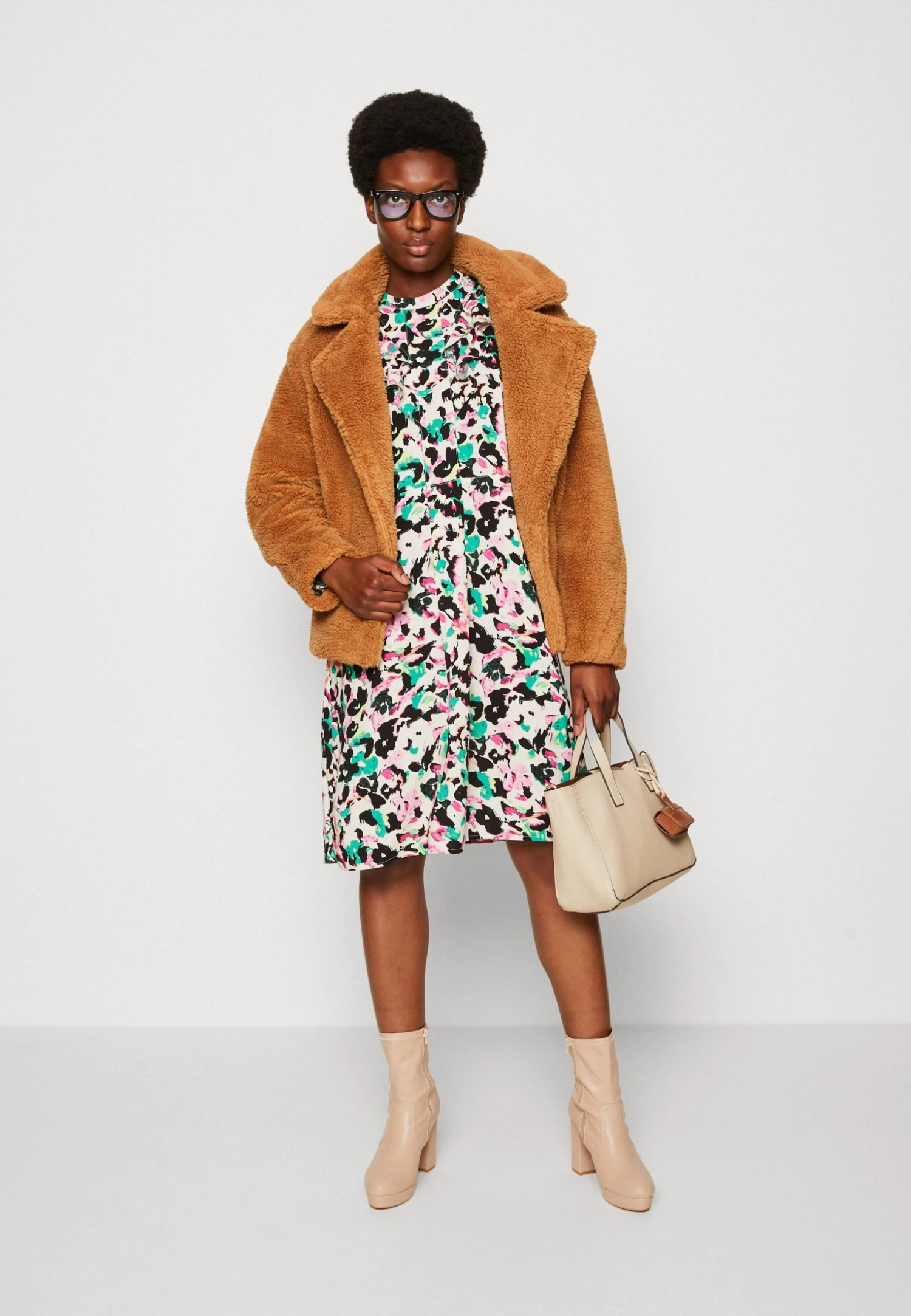 FREEQUENT Tido Dress - Jurk - Pepper Green/Moonbeam 2 FREEQUENT Tido Dress - Jurk - Pepper Green/Moonbeam - Afbeelding 2