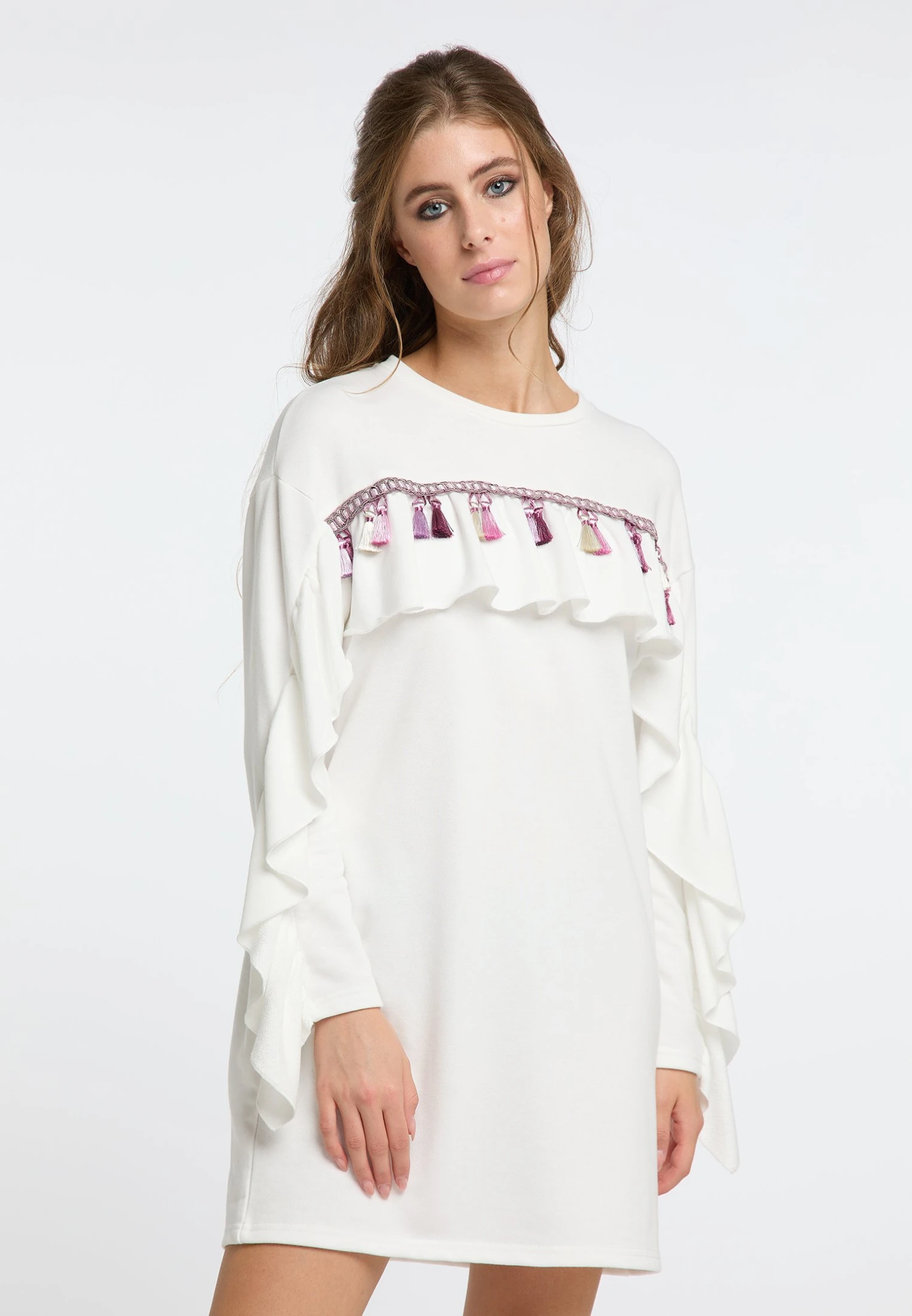 IZIA Hoona - Jurk - Wollweiss 1 IZIA Hoona - Jurk - Wollweiss