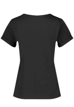 Taifun Kurzarm Rundhals- T-Shirt Basic - Schwarz -Only Mode Winkel 4aa6b28313dc4a278fcf57b1adfe5bc7