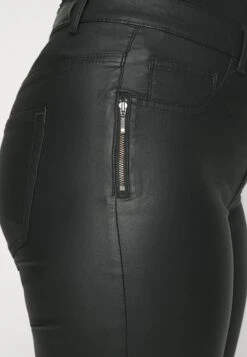 ONLY CARMAKOMA Carblush Zip Coat Pant Plus Size - Broek - Black -Only Mode Winkel 4afa3359f6594edeb2c77a83d69a1b8e