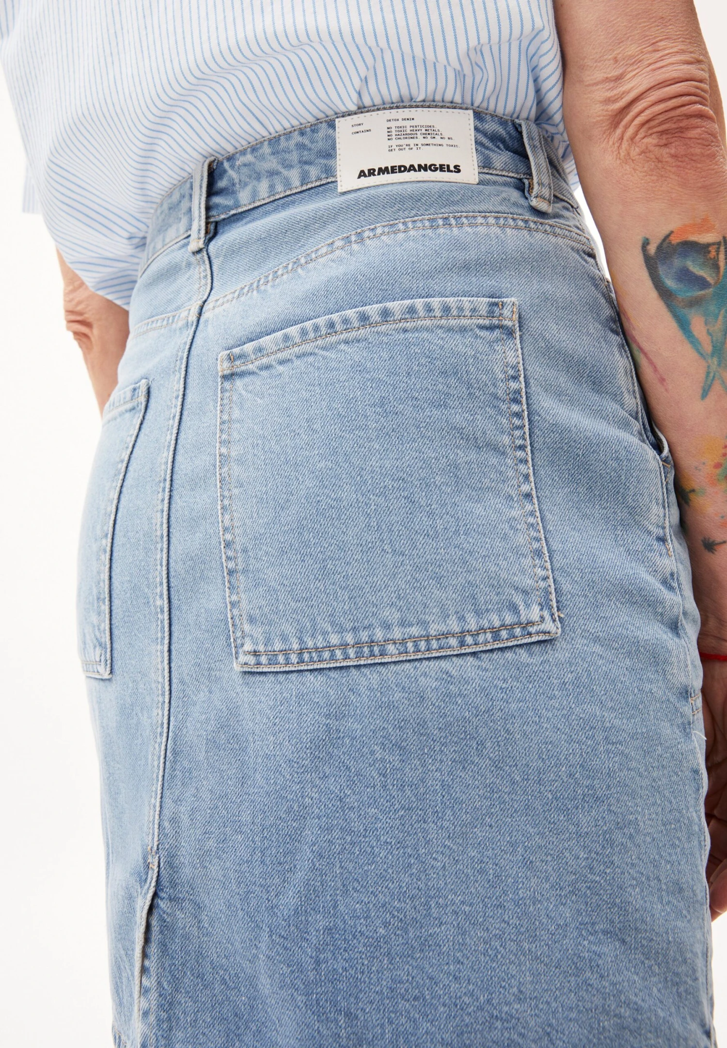 Armedangels Aava - Jeansrok - Fresh 4 Armedangels Aava - Jeansrok - Fresh - Afbeelding 4