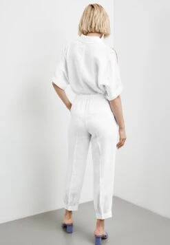 Gerry Weber 7/8 Trousers With Pleat - Broek - Weiß Weiß -Only Mode Winkel 4b44fbb376434c139d830907209b3295