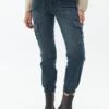 Slim Fit Jeans - Green Blue Denim