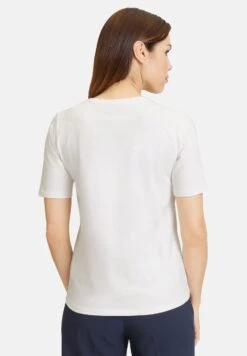 Betty Barclay Mit Aufdruck - T-Shirt Print - Weiß Dunkelblau -Only Mode Winkel 4b8301c1878b49efb6f1467c5380cb5b