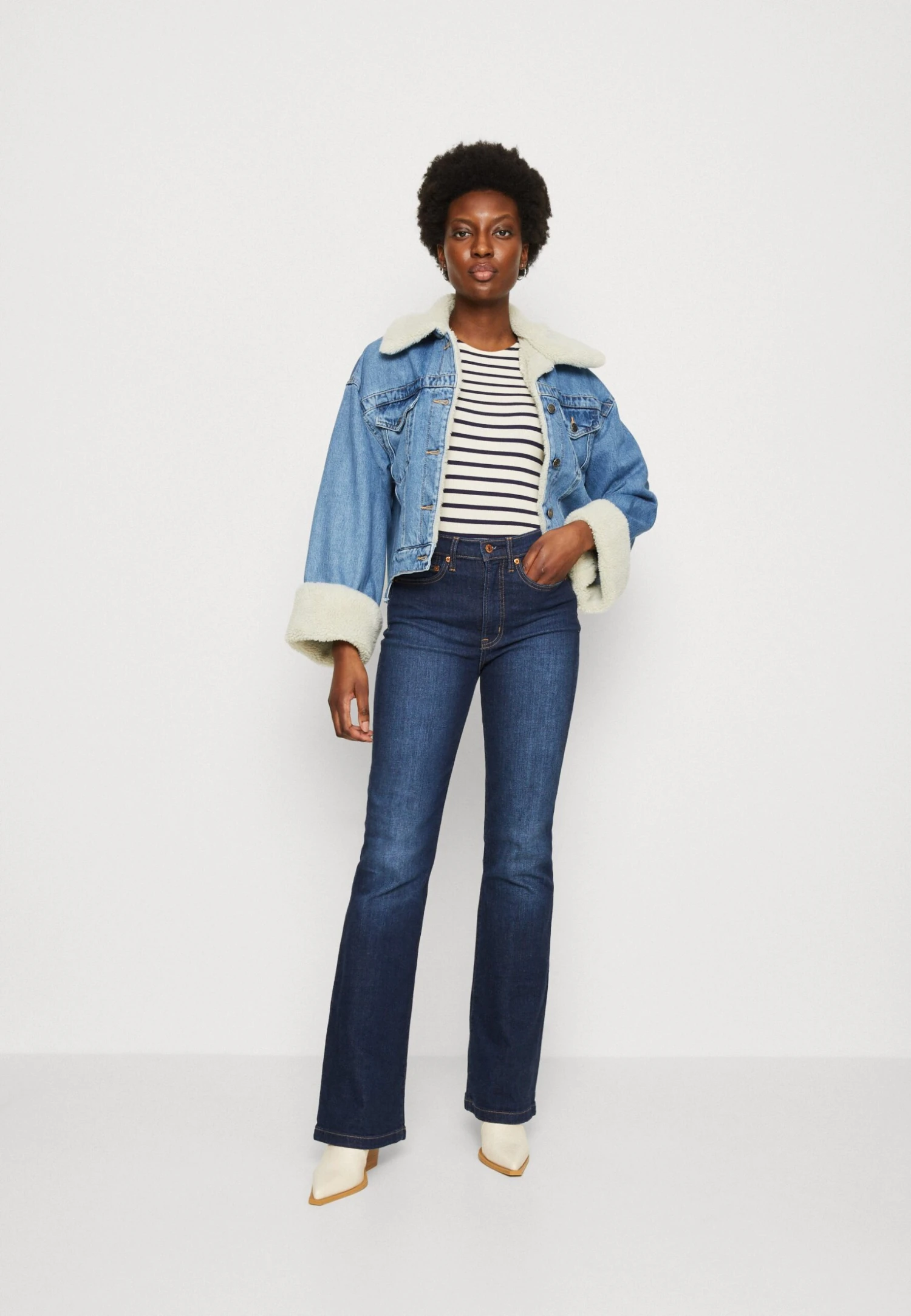 Anna Field T-Shirt Print - Dark Blue/White 2 Anna Field T-Shirt Print - Dark Blue/White - Afbeelding 2