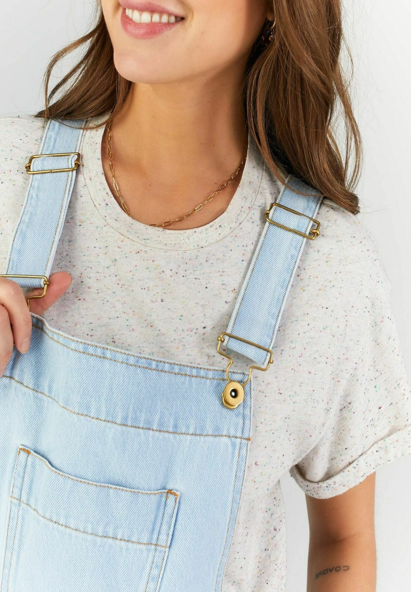 Aus -Stoff - Tuinbroek - Light Blue 3 Aus -Stoff - Tuinbroek - Light Blue - Afbeelding 3