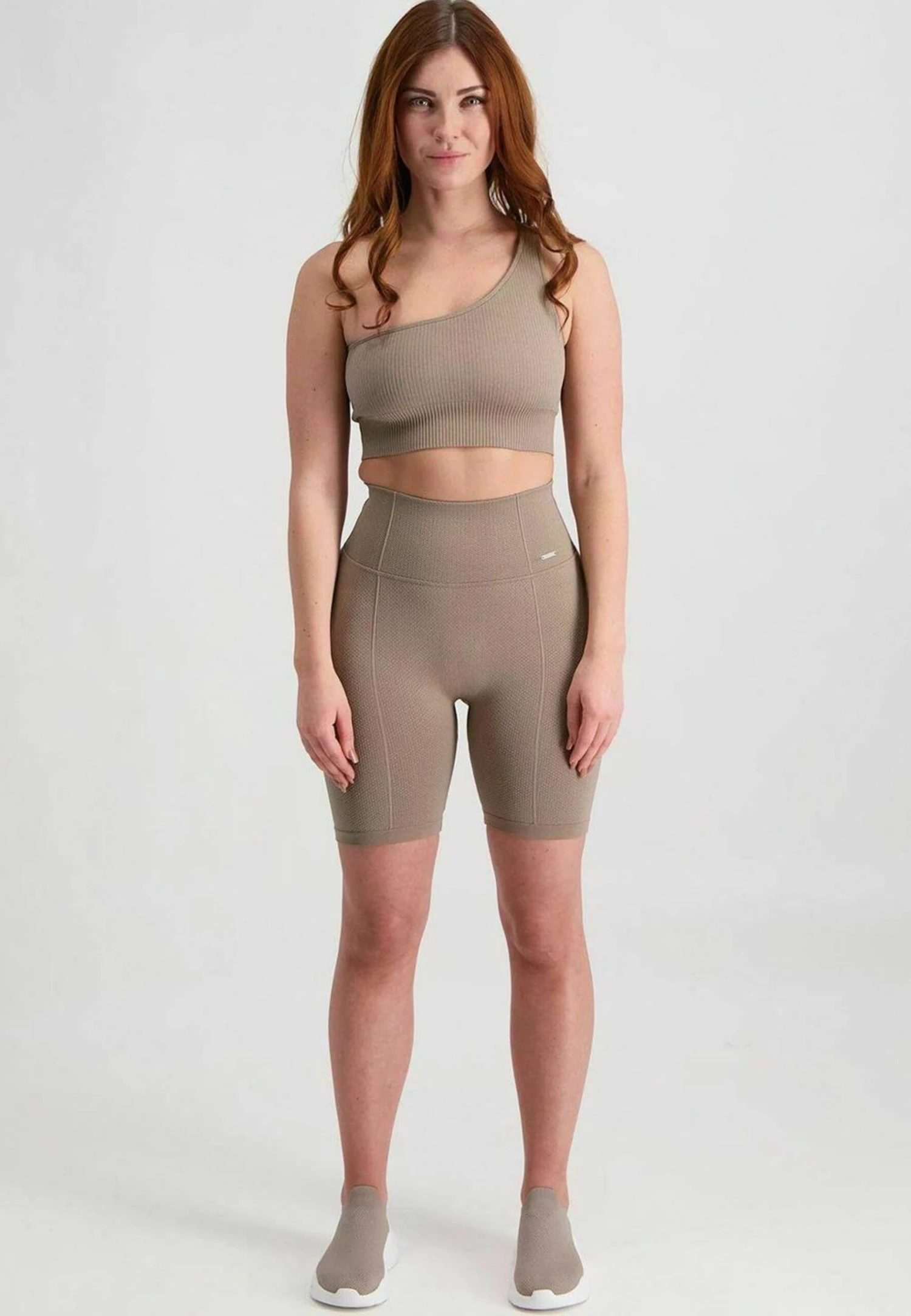 Aim'n Ribbed Seamless Single Strap- Bustier - Espresso 2 Aim'n Ribbed Seamless Single Strap- Bustier - Espresso - Afbeelding 2