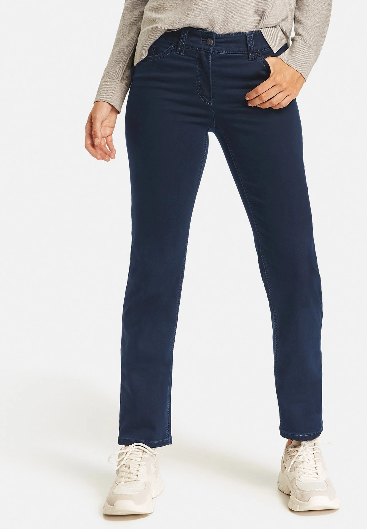 Gerry Weber Straight Leg Jeans - Dark Blue Denim 1 Gerry Weber Straight Leg Jeans - Dark Blue Denim