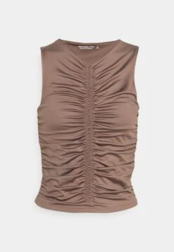 Abercrombie & Fitch Bare Ruched- T-Shirt Basic - Deep Taupe 8 Abercrombie & Fitch Bare Ruched- T-Shirt Basic - Deep Taupe -Only Mode Winkel 4cd964bdcbc04cc7b3bc2b4c448463e0