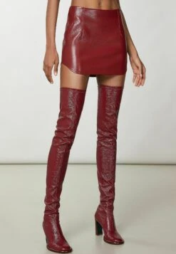 Patrizia Pepe Essential Slim - A-Lijn Rok - Martian Red