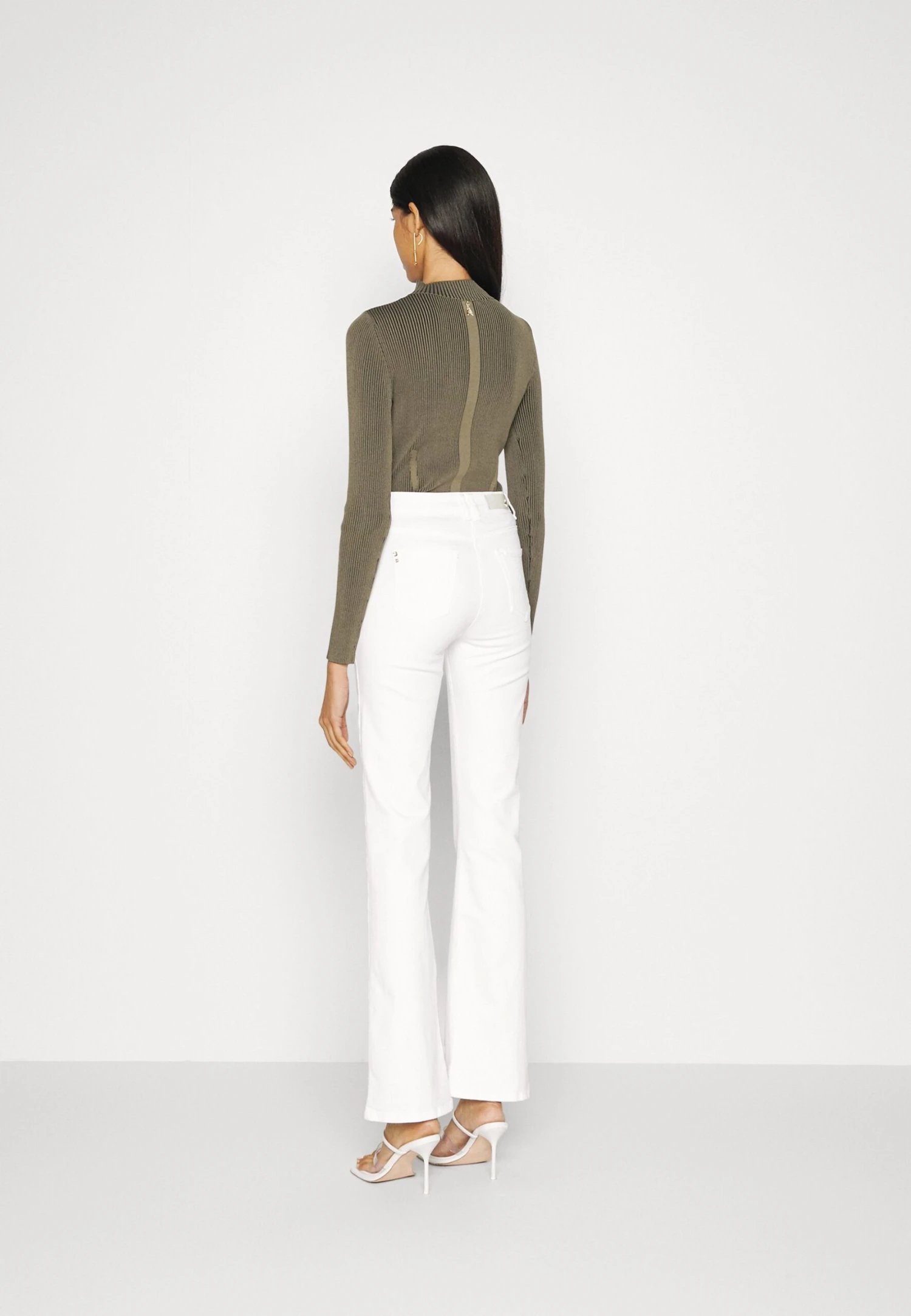 Patrizia Pepe Pantaloni Trousers - Bootcut Jeans - Bianco 3 Patrizia Pepe Pantaloni Trousers - Bootcut Jeans - Bianco - Afbeelding 3