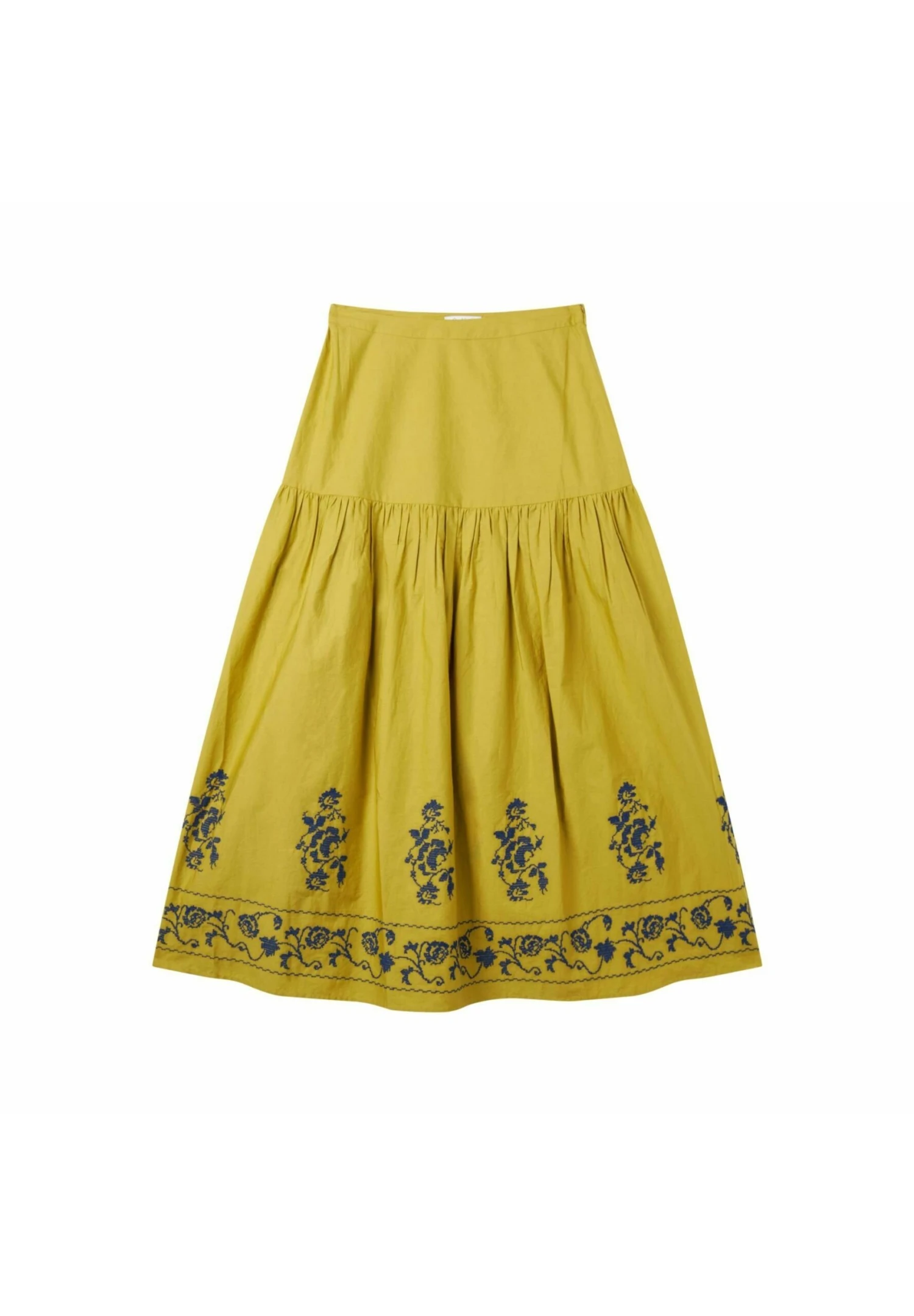 Embroidered Long - Maxirok - Verde Medio 5 Embroidered Long - Maxirok - Verde Medio - Afbeelding 5