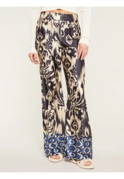 Fluide À Imprimé Ethnique - Broek - Blu