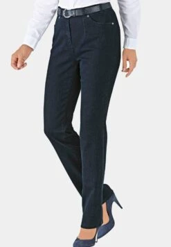 GOLDNER Straight Leg Jeans - Dark Blue