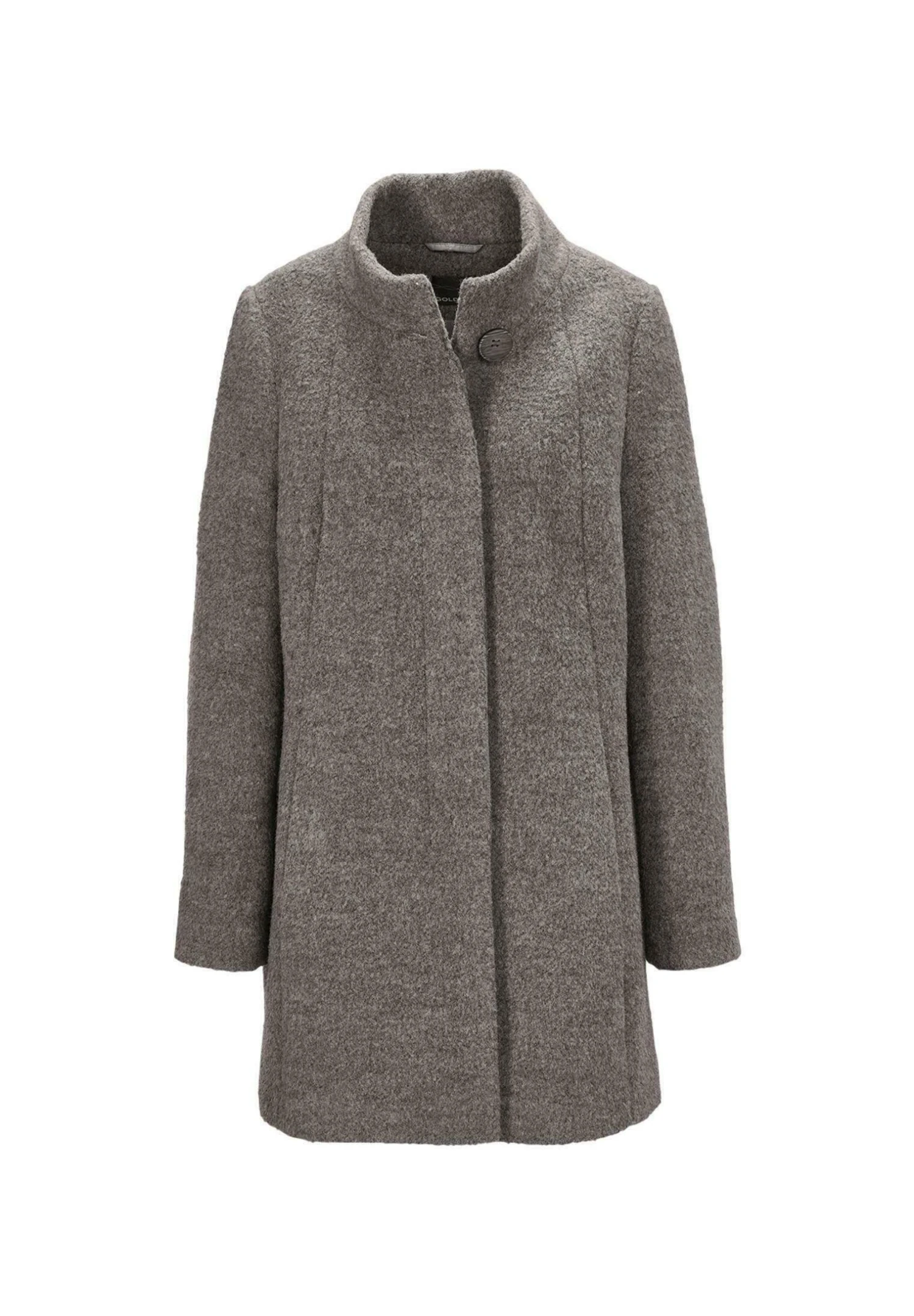 GOLDNER Halflange Jas - Medium Grey / Beige / Melange 6 GOLDNER Halflange Jas - Medium Grey / Beige / Melange - Afbeelding 6