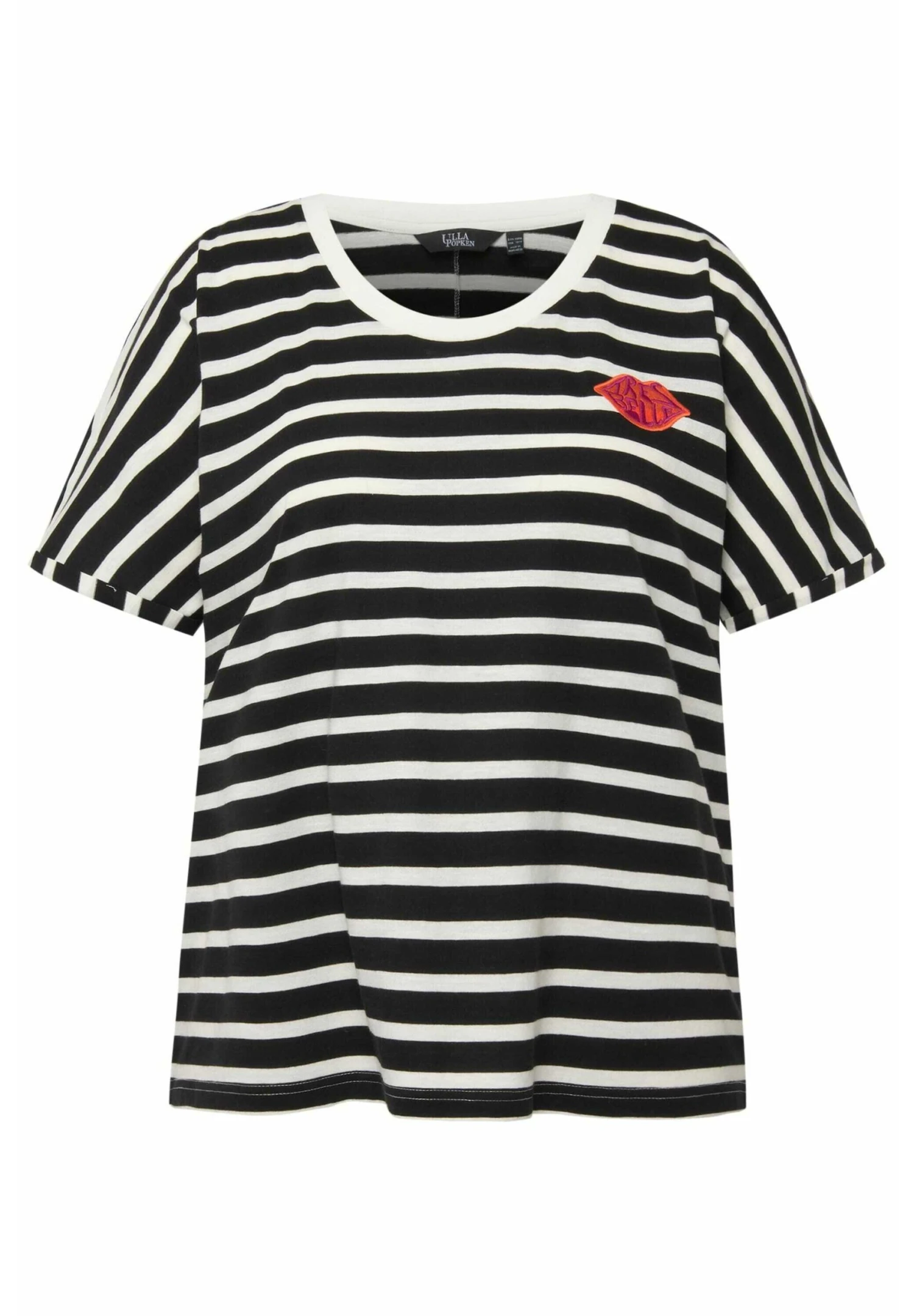 Ulla Popken T-Shirt Print - Noir 5 Ulla Popken T-Shirt Print - Noir - Afbeelding 5