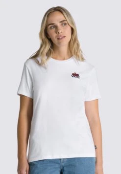 Vans Bloom Skull Bff - T-Shirt Print - White -Only Mode Winkel 4eb606741c1a470eab1ed0b7de2565e6