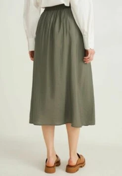 A-Lijn Rok - Green -Only Mode Winkel 4f1d024f9cbf4242bcd8d789fe0da6d8