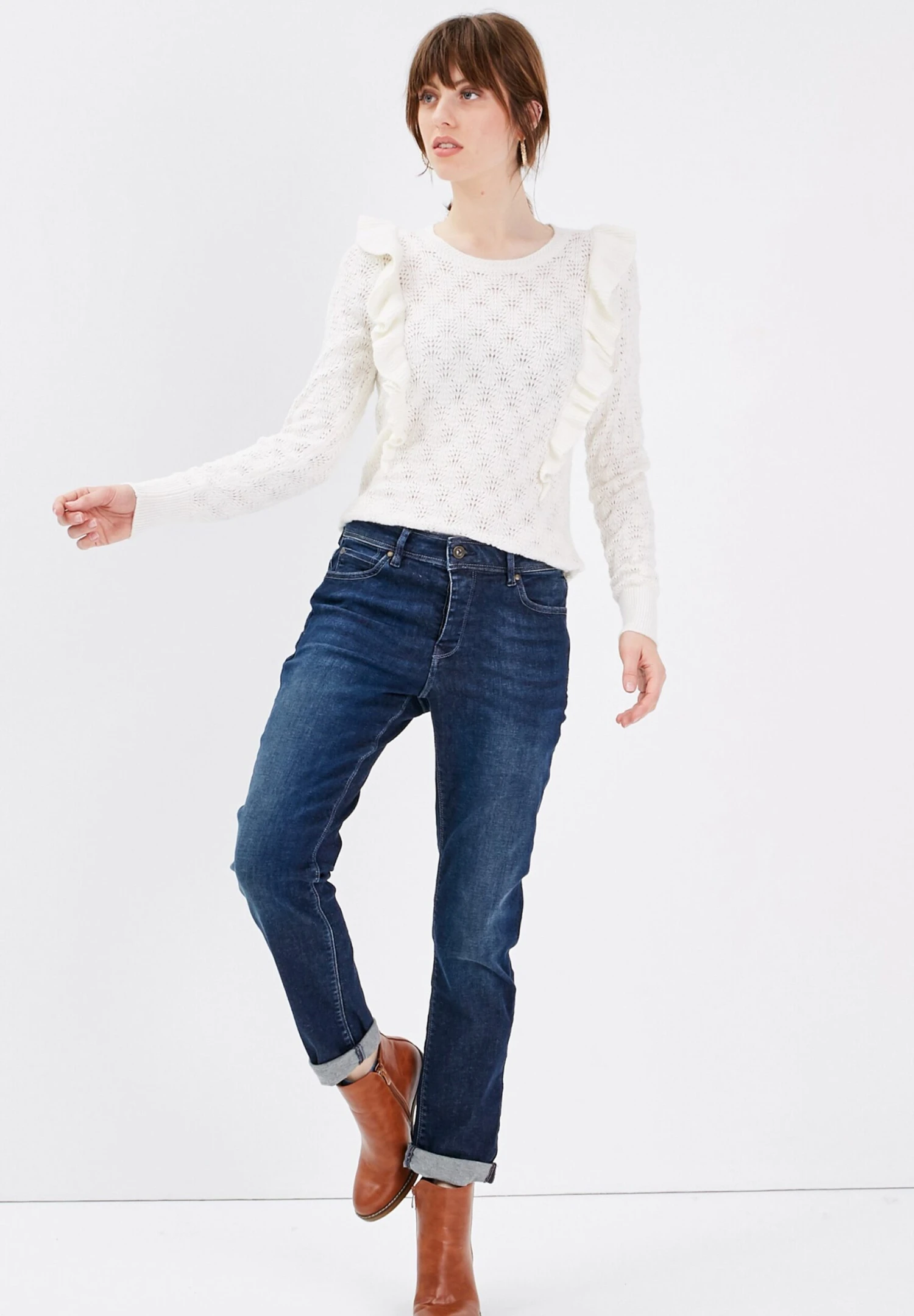 Freundin- Relaxed Fit Jeans - Denim Dirty 2 Freundin- Relaxed Fit Jeans - Denim Dirty - Afbeelding 2