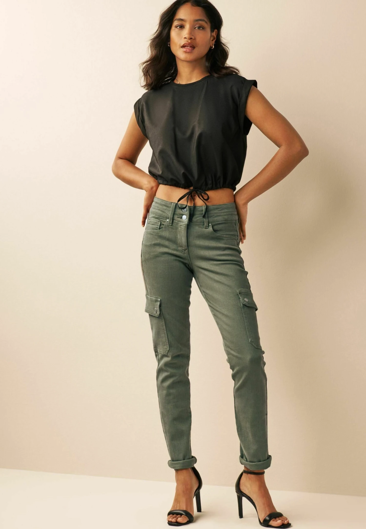 Next Lift Slim And Shape Combat Standard - Slim Fit Jeans - Khaki Green 1 Next Lift Slim And Shape Combat Standard - Slim Fit Jeans - Khaki Green