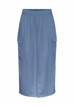 Pieces Middellange- A-Lijn Rok - Medium Blue Denim