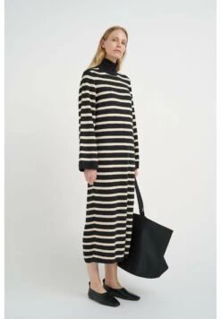 InWear Musette- Gebreide Jurk - Black Sand Artwork