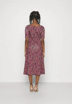 Munzie Elbow Day Dress - Jurk - Navy/Burgundy/Multi -Only Mode Winkel 527c58f4827e4139ae5f76ae8627e8c1