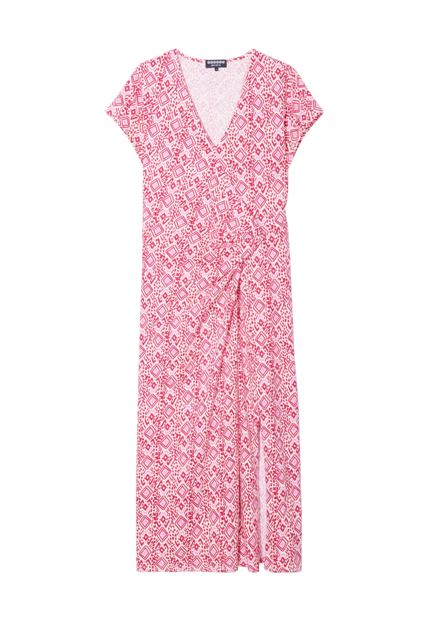 Gerades Drapiertes - Jurk - Rose Framboise 5 Gerades Drapiertes - Jurk - Rose Framboise - Afbeelding 5