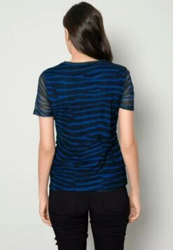 T-Shirt Print - Schwarz Royalblau -Only Mode Winkel 5348133a632a4343822ad3caf5c5d1bf