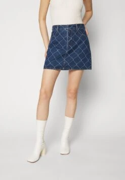 Skirt With Rabitz - Jeansrok - Medium Blue -Only Mode Winkel 5375b4bed29a4522a73debe1b80672d5