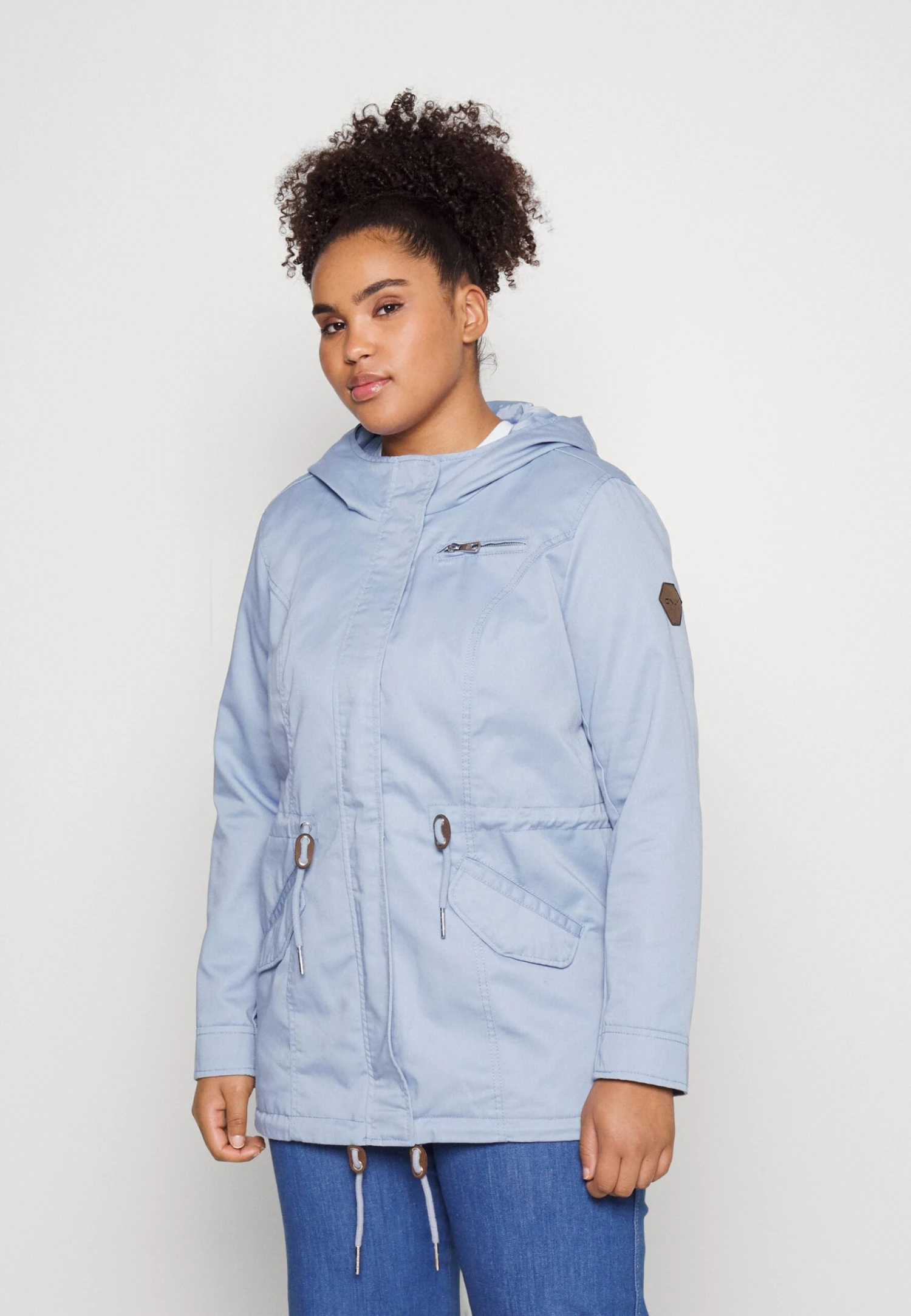 ONLY CARMAKOMA Carlorca Spring - Parka - Blue Blizzard 1 ONLY CARMAKOMA Carlorca Spring - Parka - Blue Blizzard