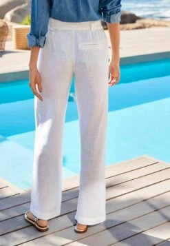 Next Wide Leg Standard - Broek - White 7 Next Wide Leg Standard - Broek - White -Only Mode Winkel 541388f977e34dfba19ed7555f15e70a
