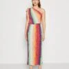 NEVER FULLY DRESSED Rainbow Antigua Plisse Dress - Jerseyjurk - Mutli