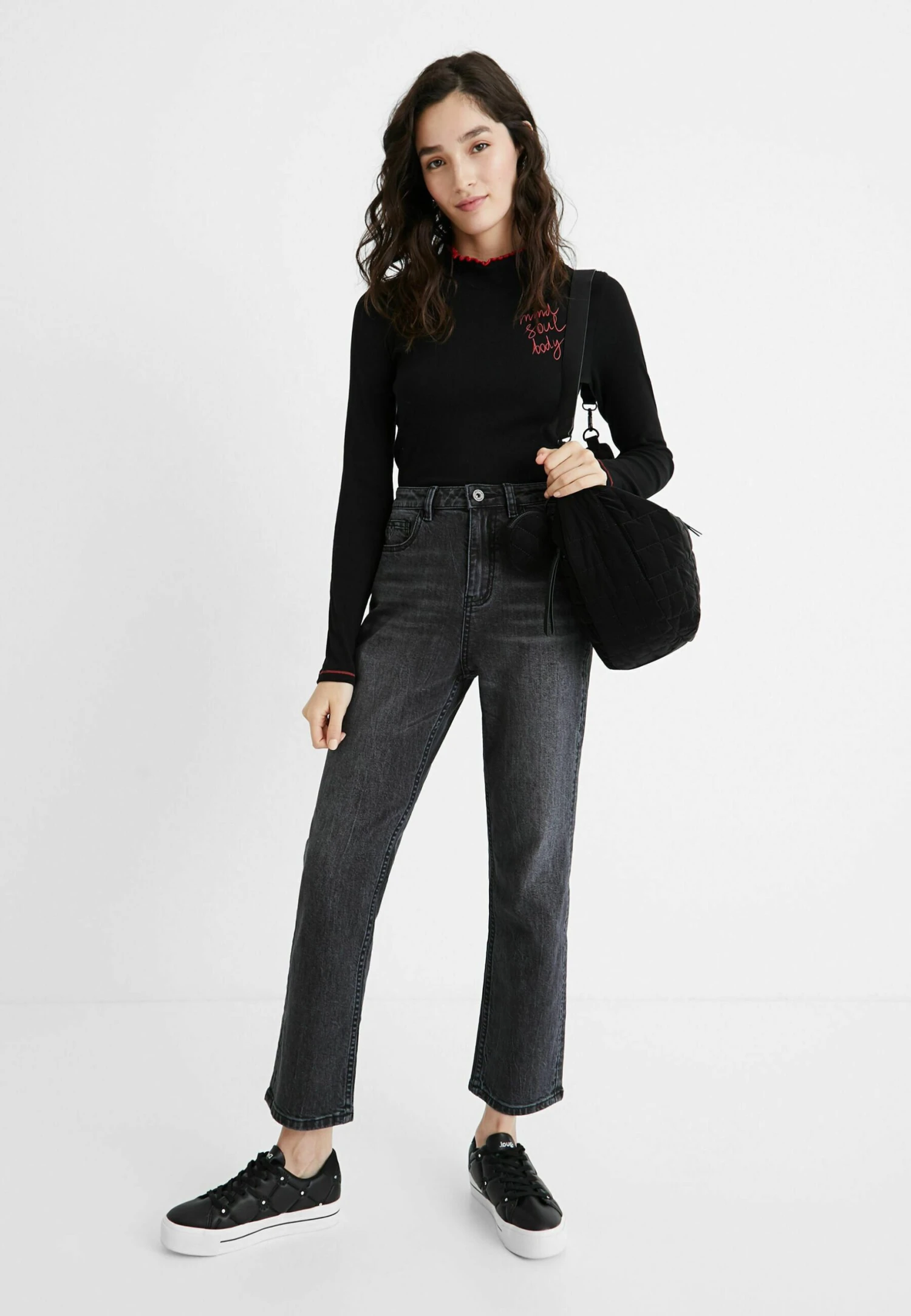 Desigual Straight Ankle Grazer - Straight Leg Jeans - Blue 2 Desigual Straight Ankle Grazer - Straight Leg Jeans - Blue - Afbeelding 2