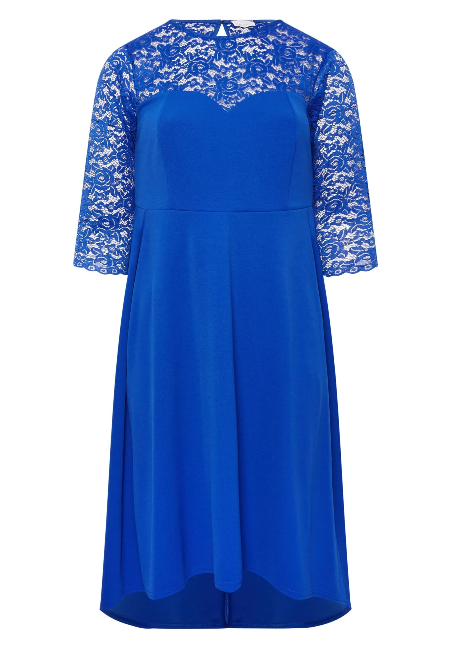 London Curve Sweetheart Midi - Jurk - Blue 5 London Curve Sweetheart Midi - Jurk - Blue - Afbeelding 5